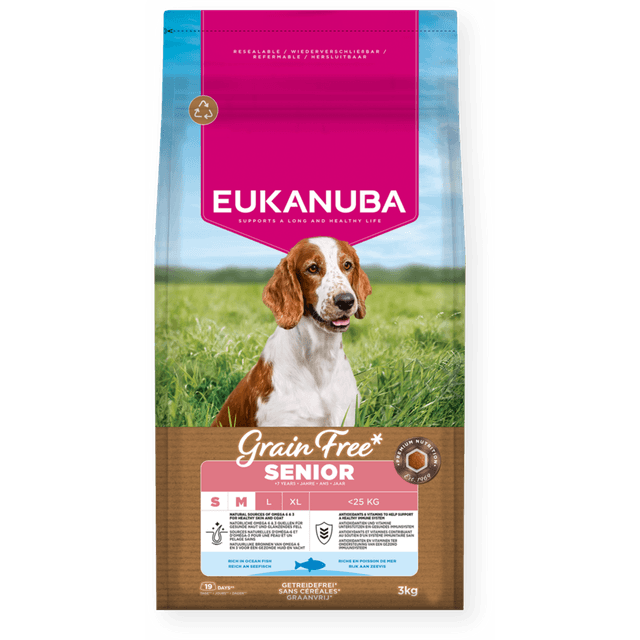Grain Free Senior Small and Medium Breed Rich in Ocean Fish